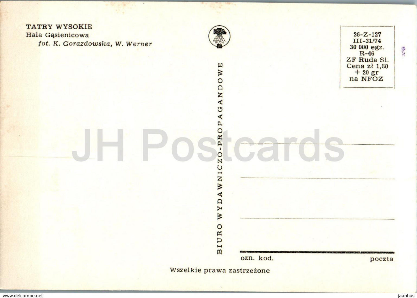 Tatry Wysokie - High Tatras - Hala Gasienicowa - multiview - Poland - unused