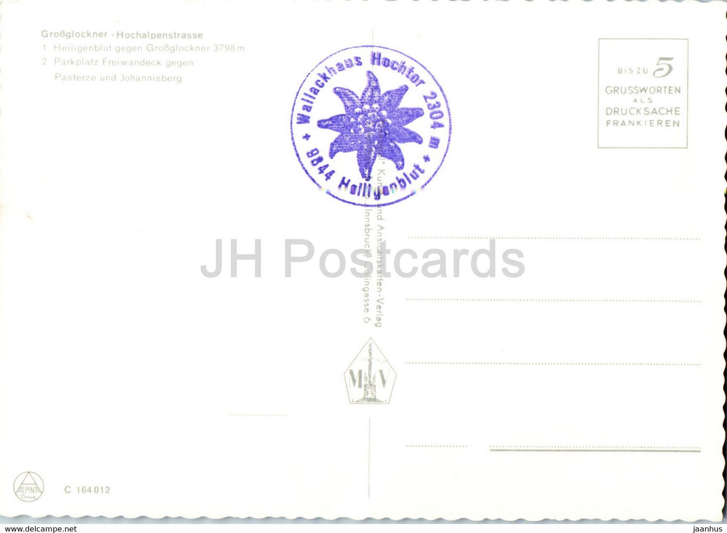Grossglockner Hochalpenstrasse - Heiligenblut - Parkplatz Freiwandeck - église - Autriche - inutilisé