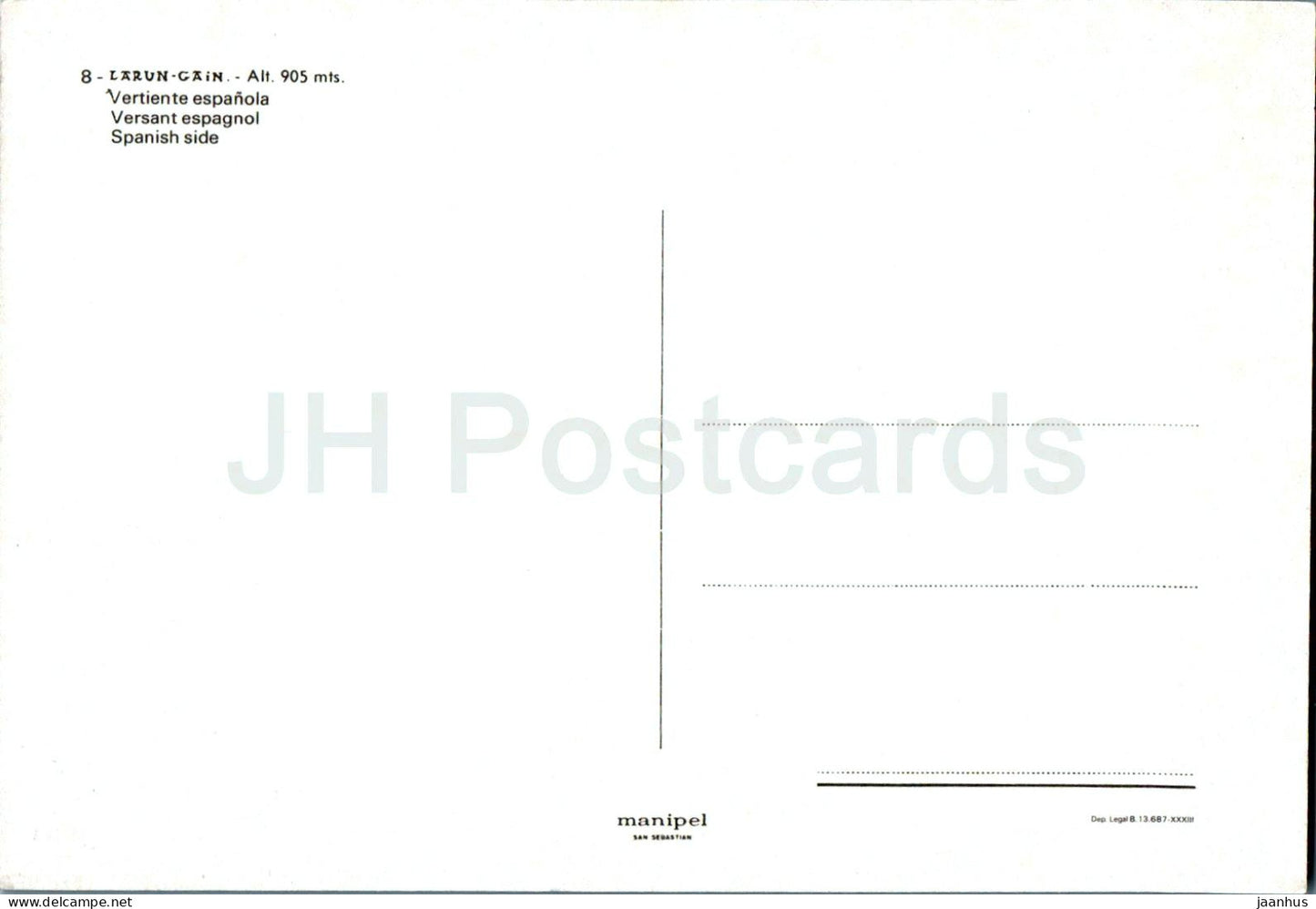 Larun Gain - Vertiente espanola - Côté espagnol - 8 - Espagne - inutilisé