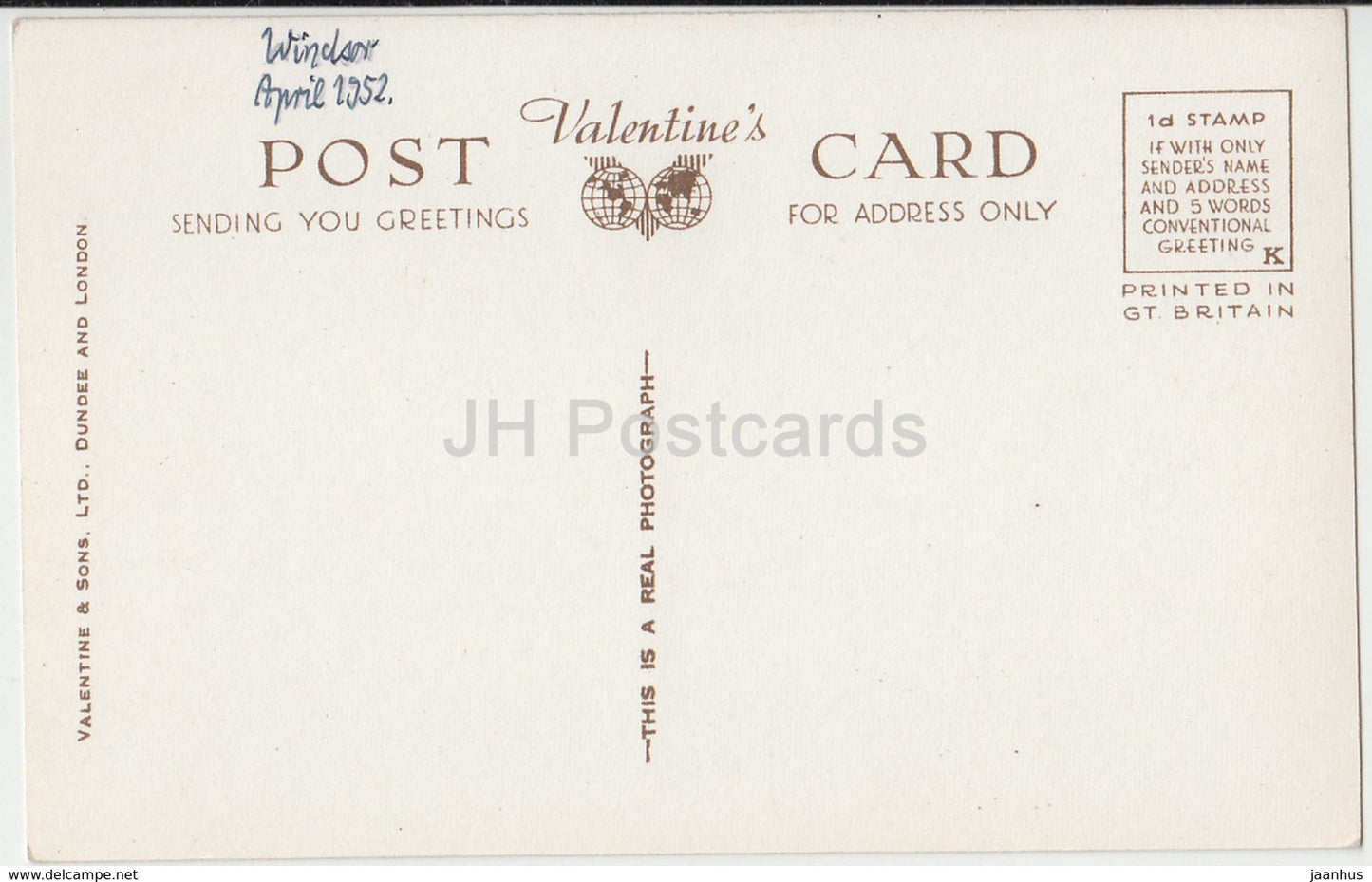 Château de Windsor - The State Apartments - H.2424 - 1952 - Royaume-Uni - Angleterre - utilisé