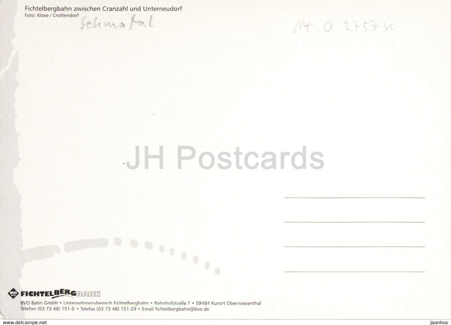 Fichtelbergbahn zwischen Cranzahl und Unterneudorf - 1 - train - railway - locomotive - Germany - unused