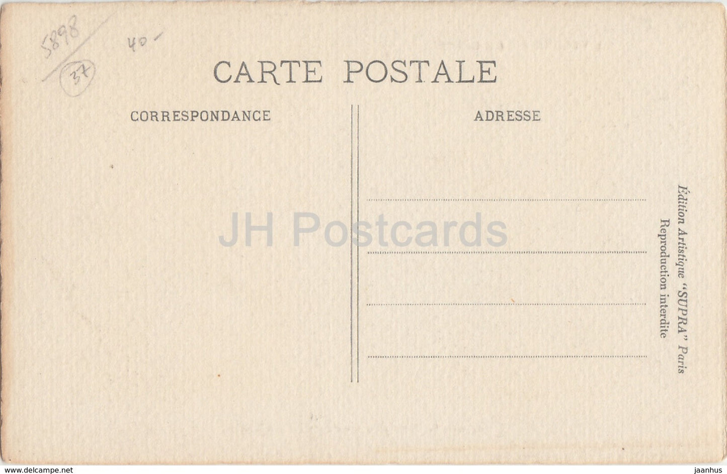 Château de Poce - près Amboise - La Vallée de la Loire - château - carte postale ancienne - France - inutilisé