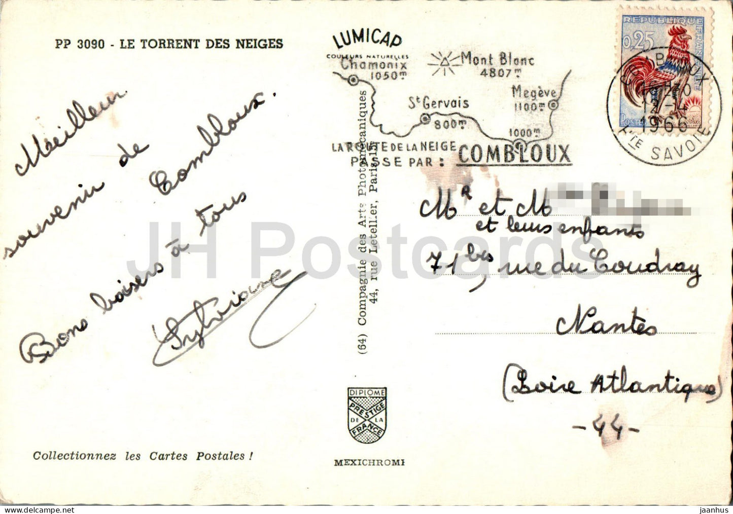 Le Torrent des Neiges - 3090 - 1966 - France - occasion