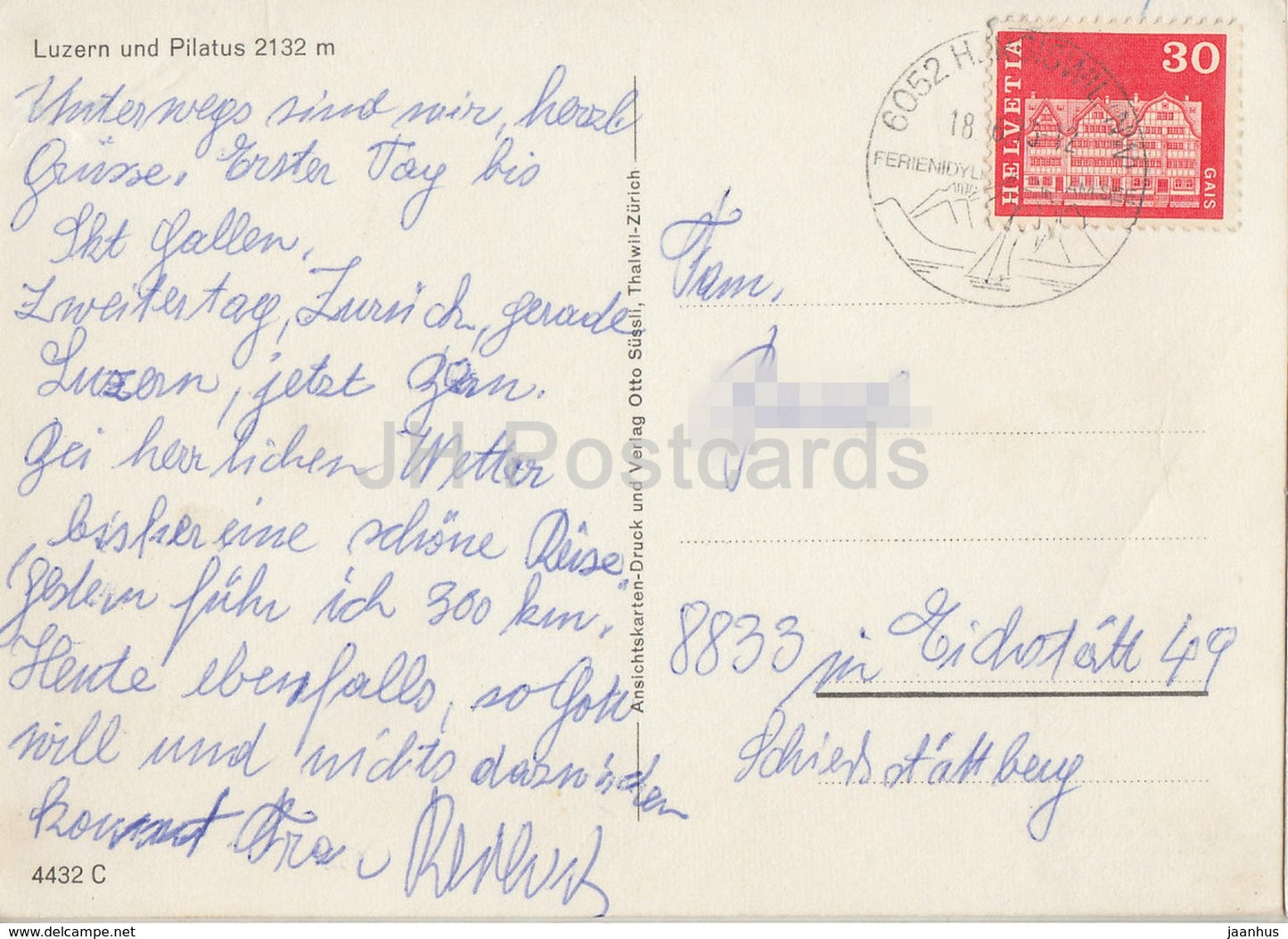Lucerne - Luzern und Pilatus - 1975 - Switzerland - used