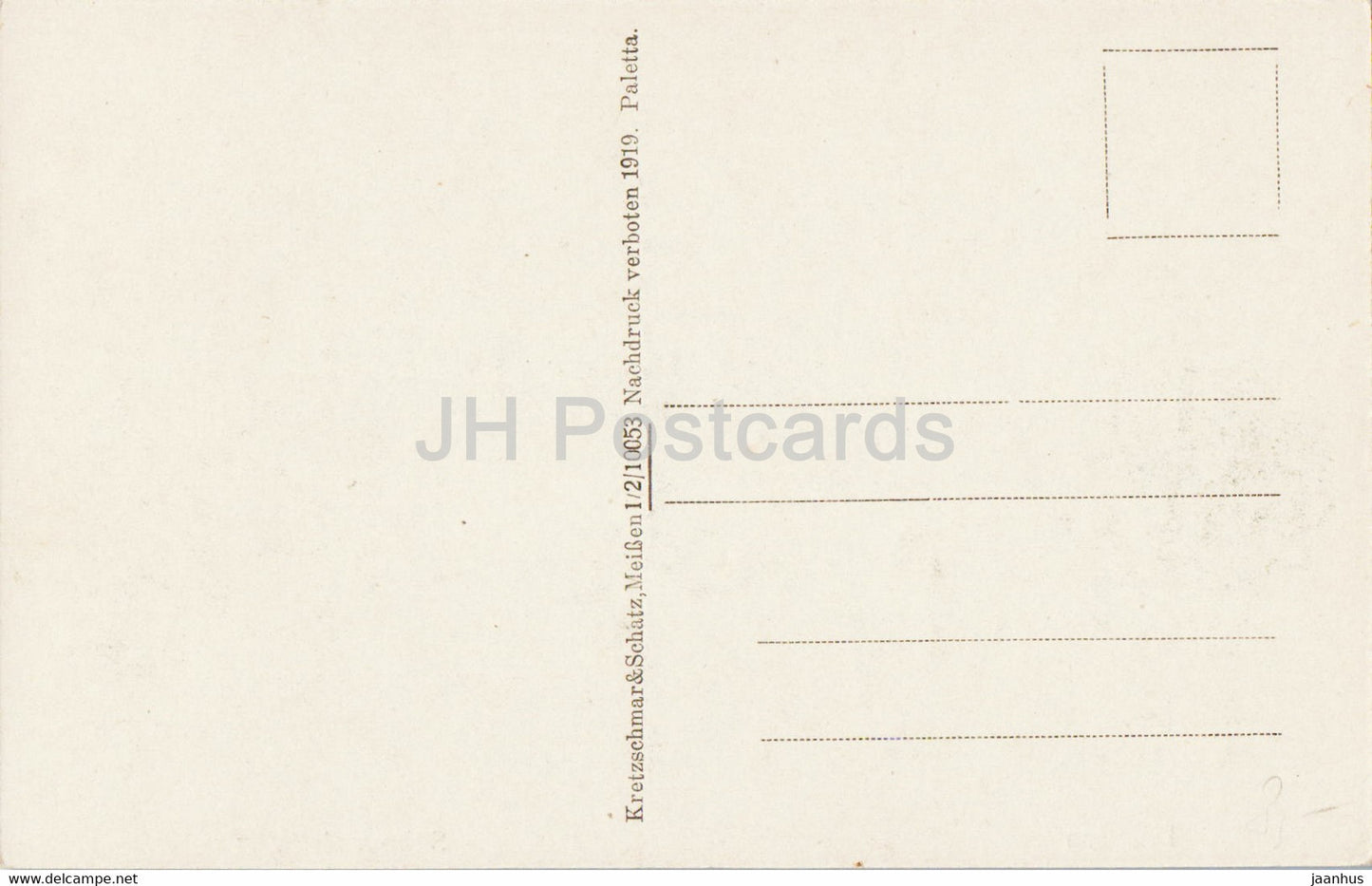 Dresde - Schauspielhaus - théâtre - carte postale ancienne - 1919 - Allemagne - inutilisé