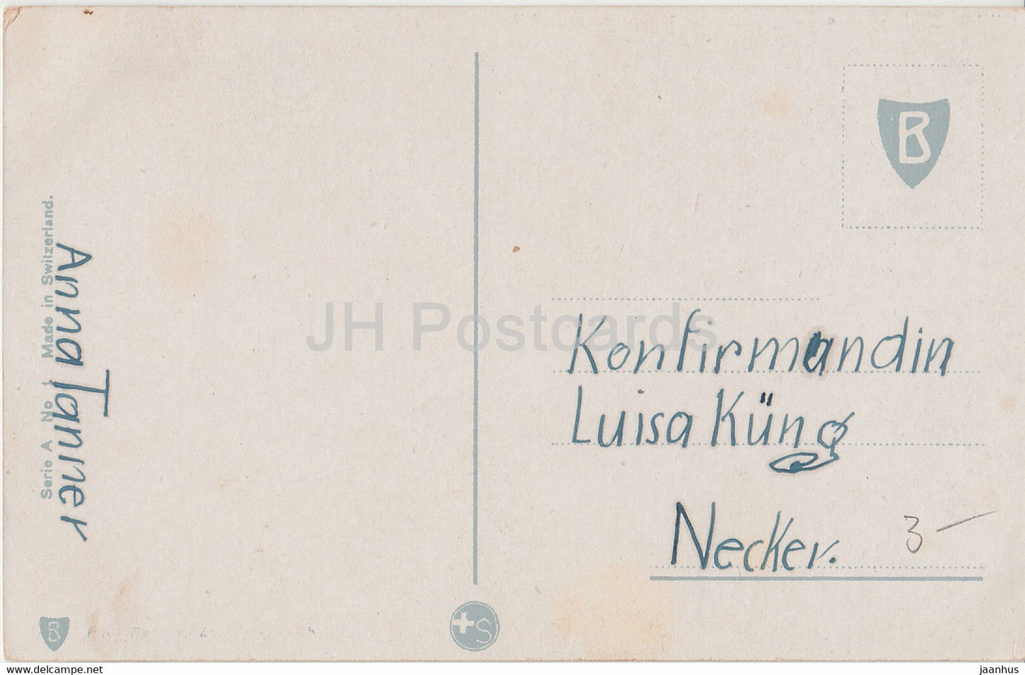 Roses jaunes - fleurs - Série A No 1 - carte postale ancienne - Suisse - occasion