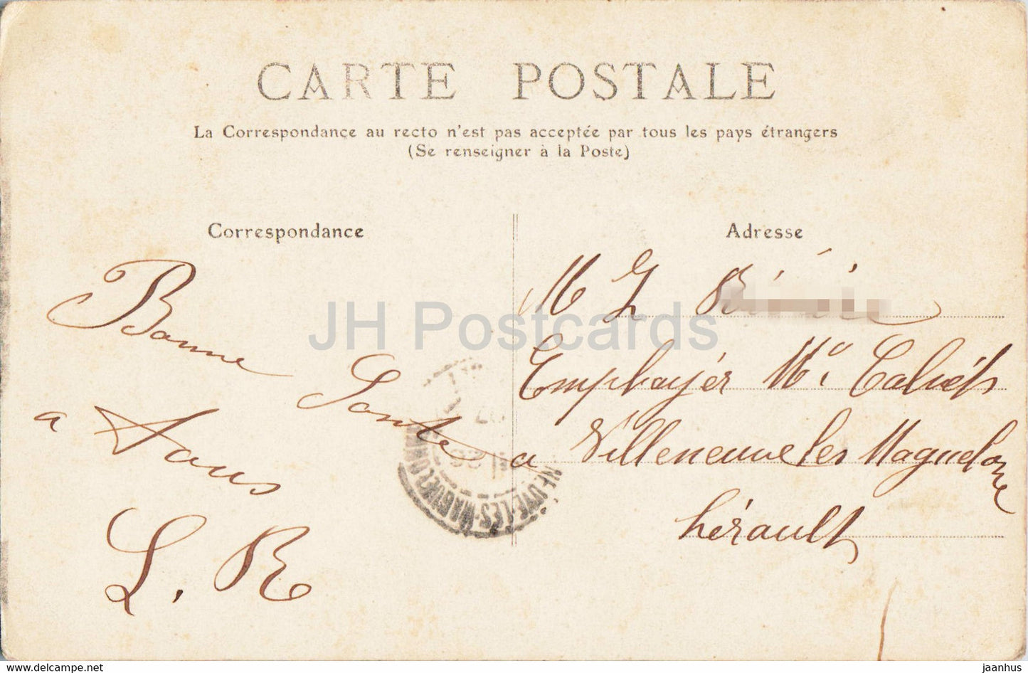 Environs des Eaux Bonnes - Cascade Electra - 441 - alte Postkarte - Frankreich - gebraucht