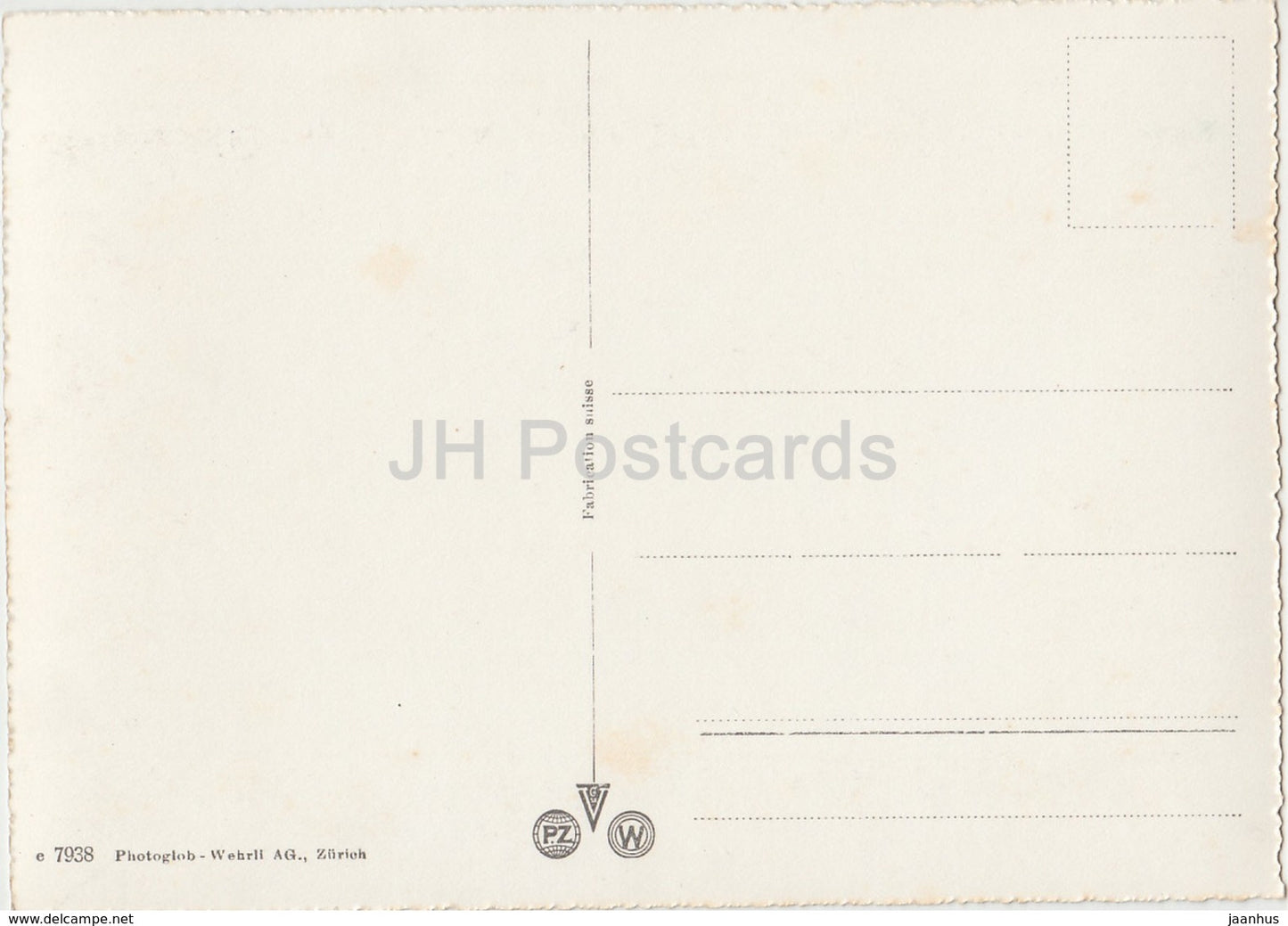 Thunersee mit Eiger - Monch und Jungfrau - 7938 - Suisse - carte postale ancienne - inutilisée