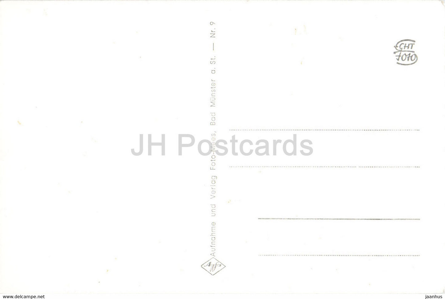 Hutten und Sickingen Denkmal auf der Ebernburg - old postcard - Germany - unused