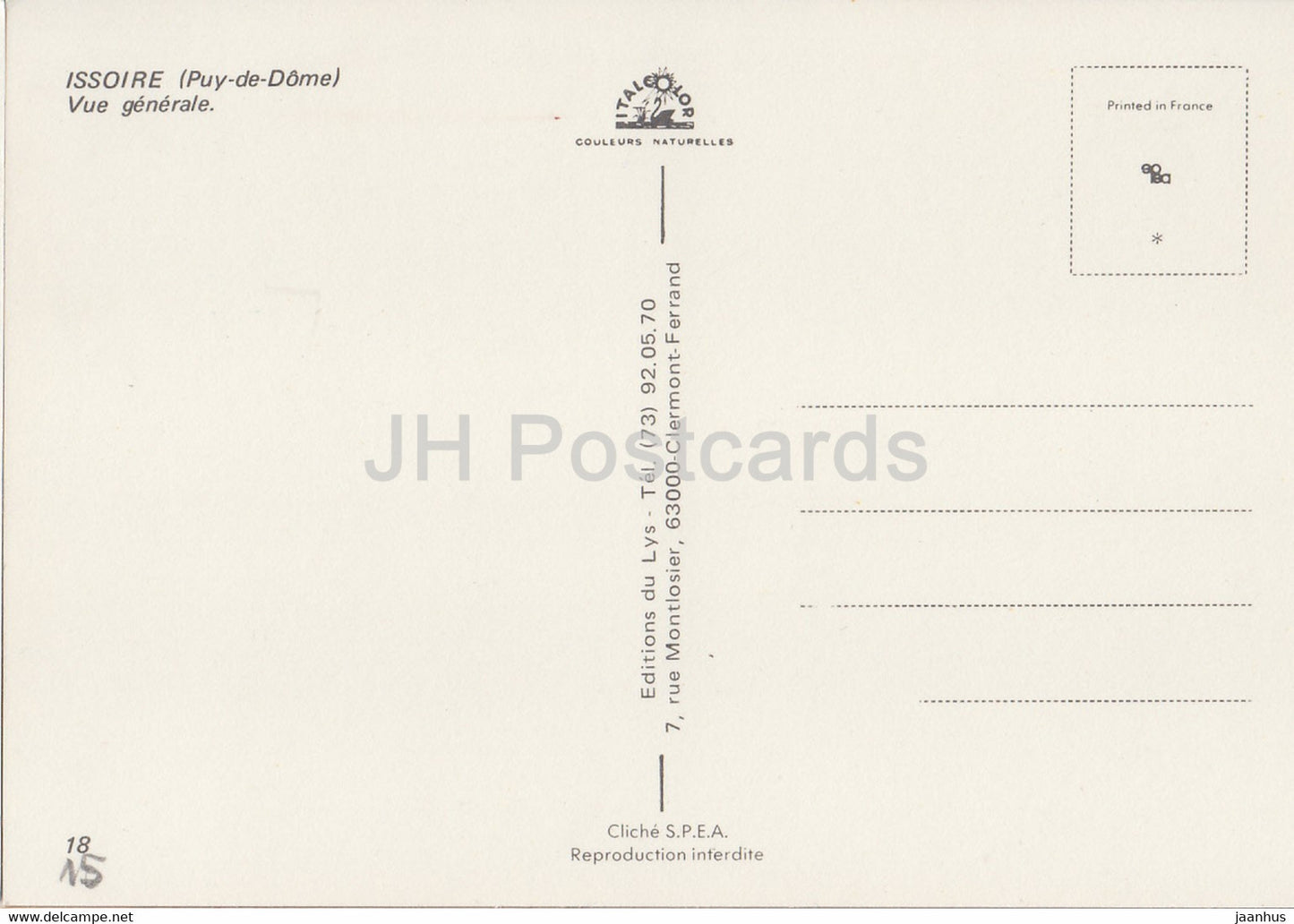 Issoire - Vue Générale - 18 - France - inutilisé
