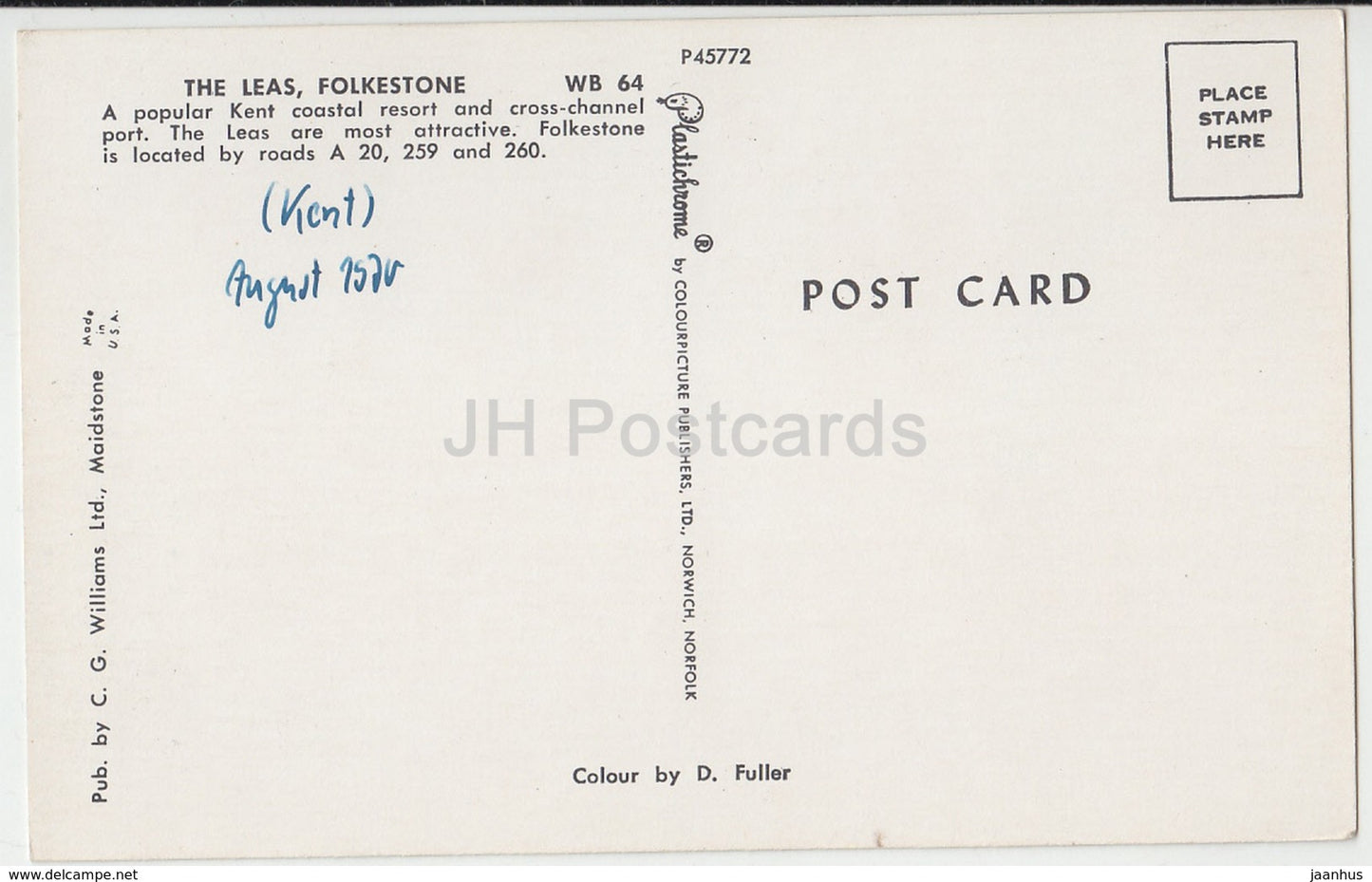 Folkestone – The Leas – P45772 – 1970 – Vereinigtes Königreich – England – gebraucht