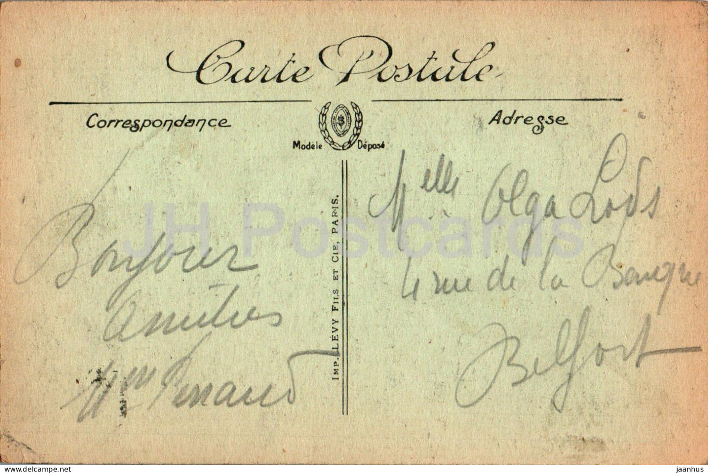 Chaumont - Le Chateau et le Faubourg des Tanneries - Schloss - 2 - alte Postkarte - Frankreich - gebraucht