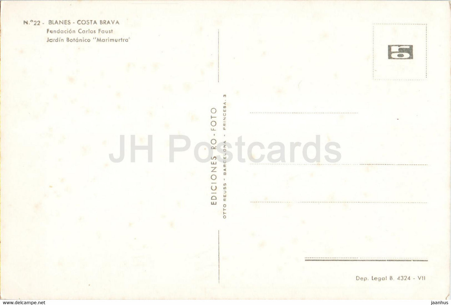 Blanes - Costa Brava - Fundacion Carlos Faust - Jardin Botanico Marimurtra - botanical garden - 22 - Spain - unused
