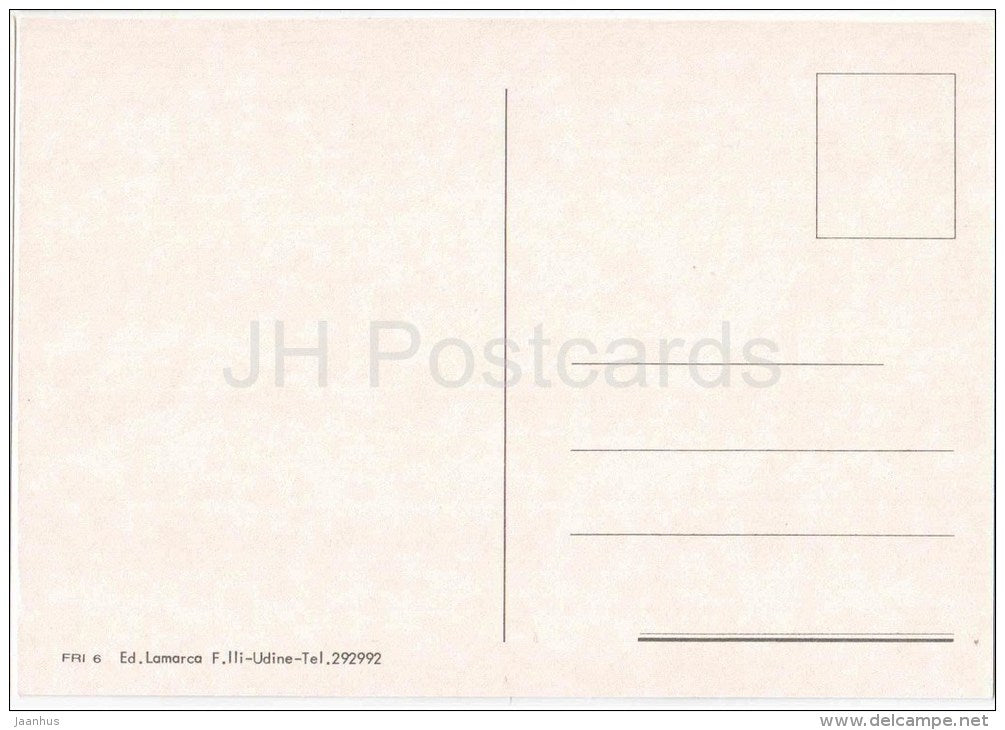 Friuli Venezia Giulia - Trieste , Gorizia , Udine , Grado , Lignano- Venezia - Veneto - FRI 6 - Italia - Italy - unused - JH Postcards