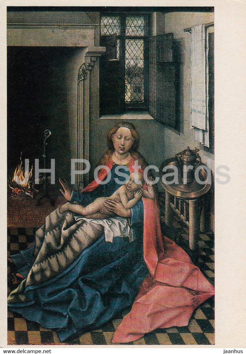 painting by Flemish Altar Master - Madonna with Child - Flemish art - 1972 - Russia USSR - unused - JH Postcards