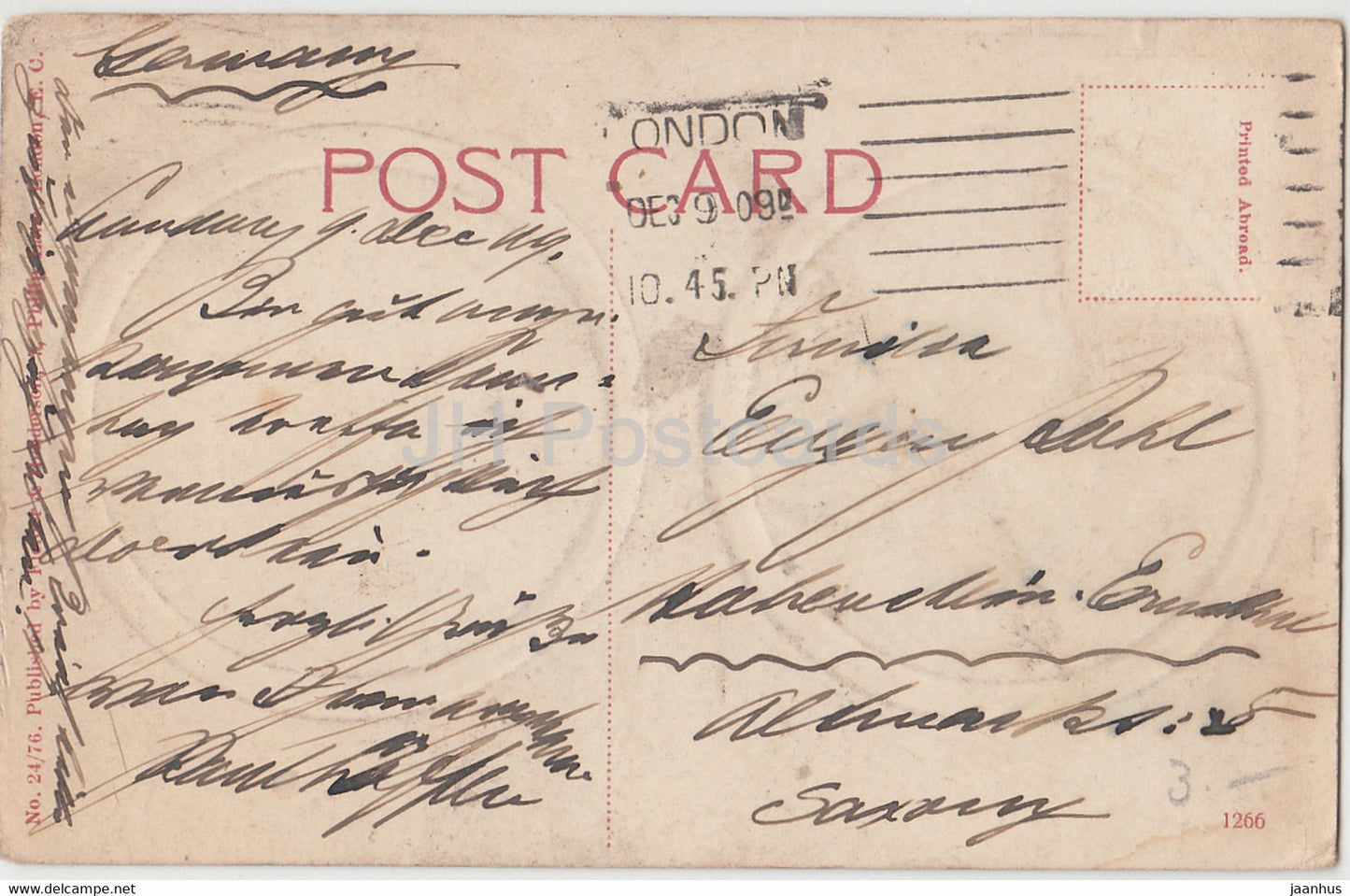 London - Trafalgar Square - The Horse Guards - old postcard - 1909 - England - United Kingdom - used