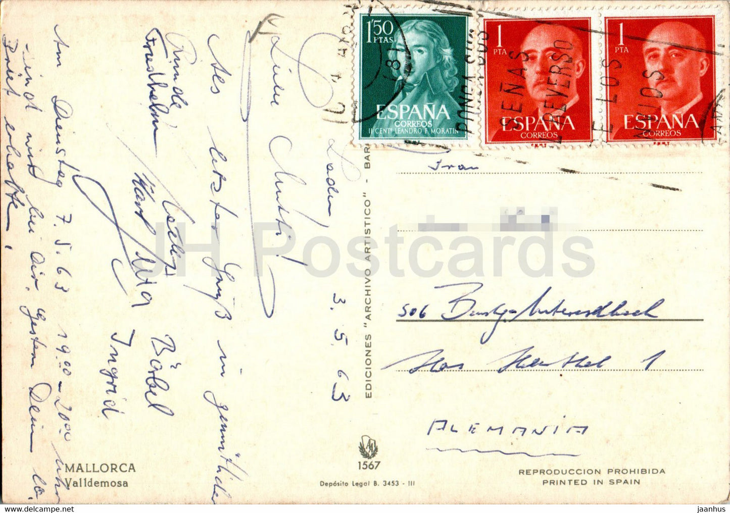Valldemosa - Mallorca - 15059 - 1963 - Spain - used