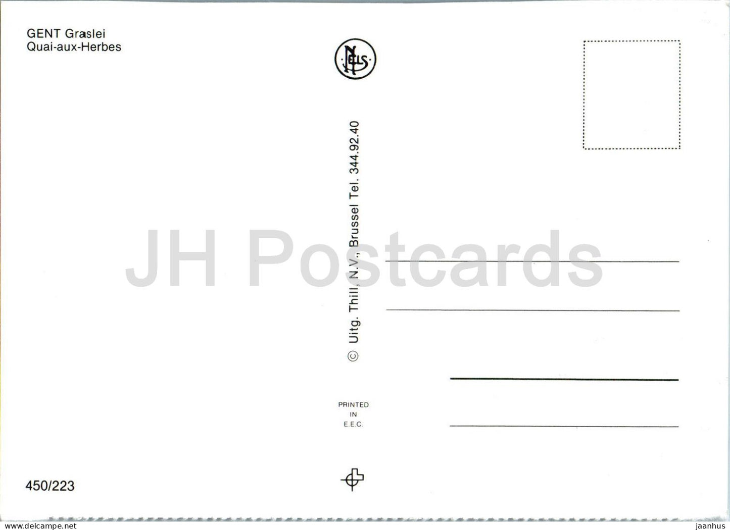 Gent - Quai aux Herbes - Belgique - inutilisé