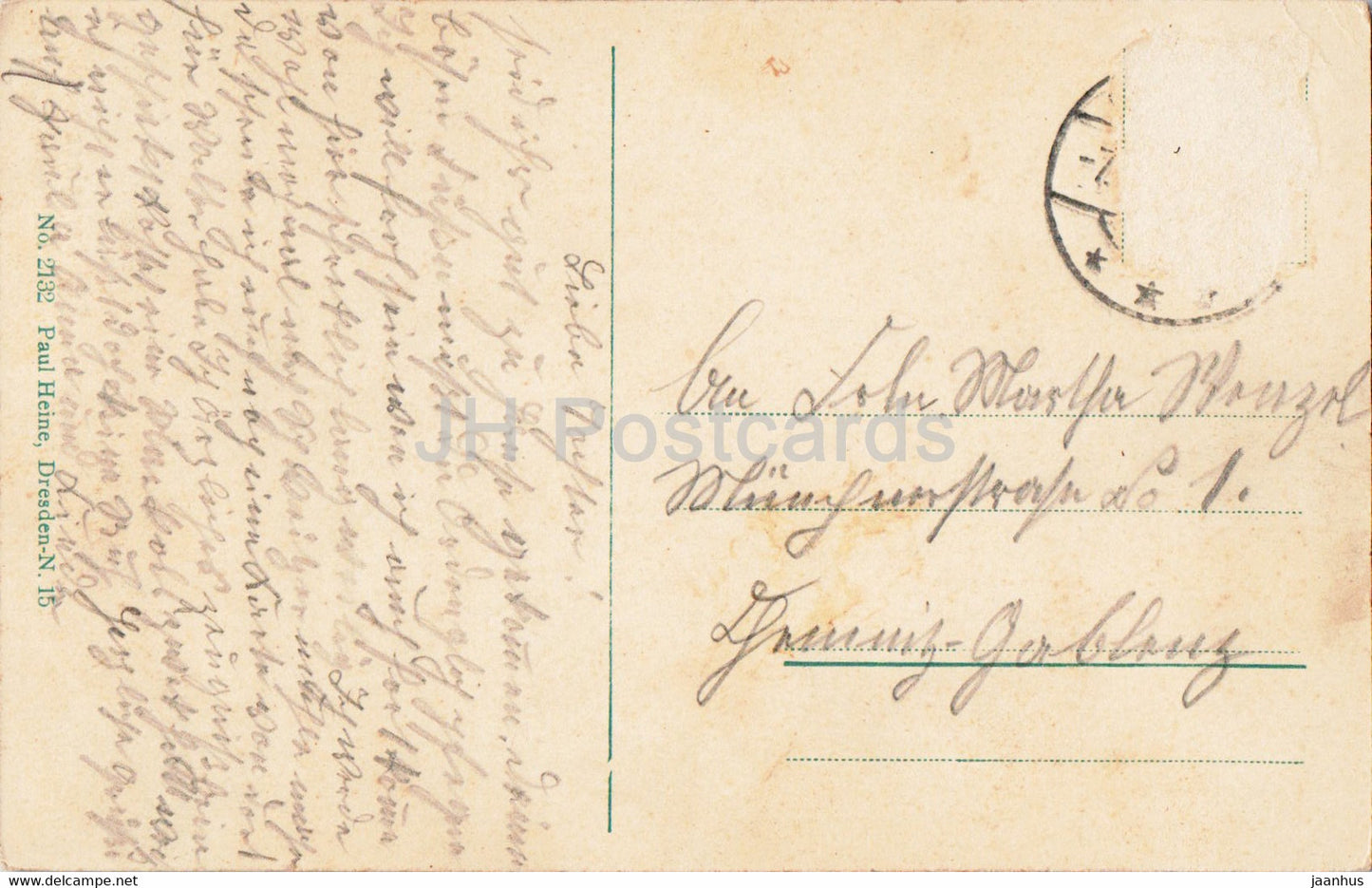 Bad Berggiesshubel - Poetengang - 2132 - old postcard - Germany - used