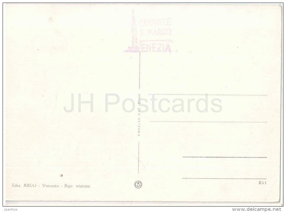 Ponte di Rialto - gondola - Venezia - Veneto - 251 - Italia - Italy - unused - JH Postcards