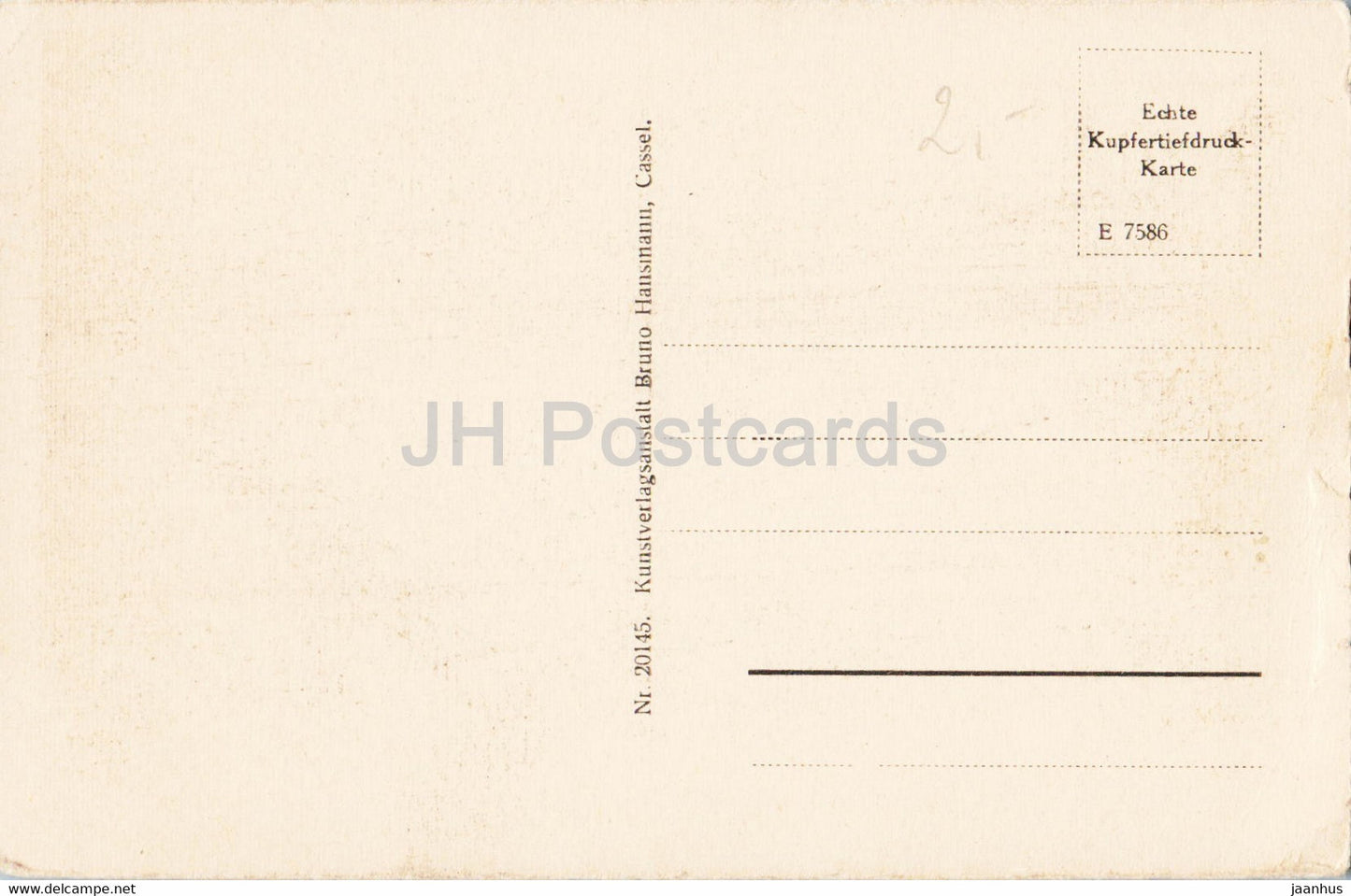 Hildesheim - Marktplatz mit Rolandsbrunnen und Knochenbauer Amtshaus - 20145 - alte Postkarte - Deutschland - unbenutzt