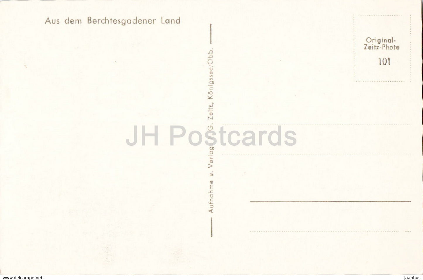 Der Konigssee vom Malerwinkel - carte postale ancienne - Allemagne - inutilisée