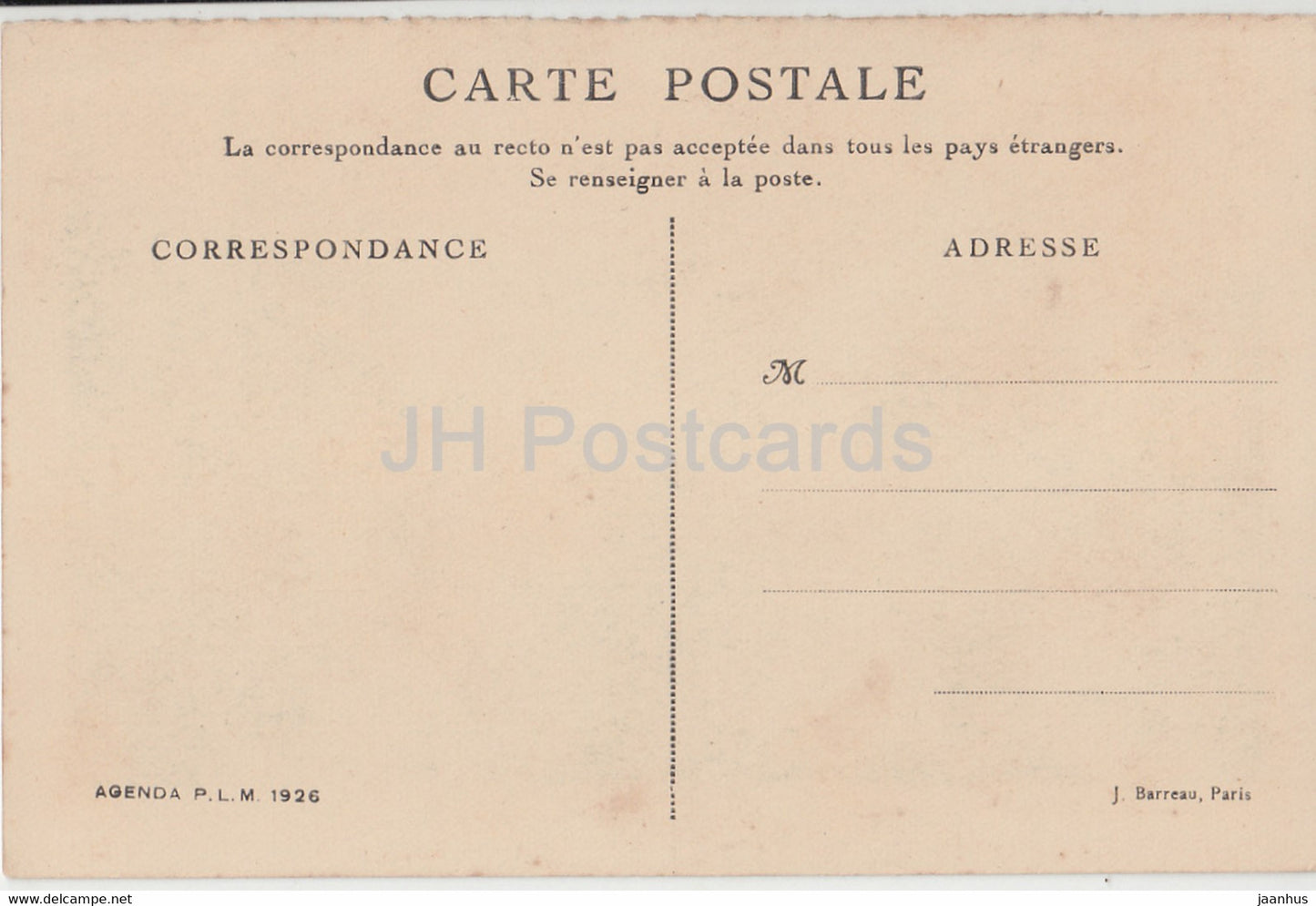 Massif de L'Esterel - La Sainte Baume - old postcard - 1926 - France - unused