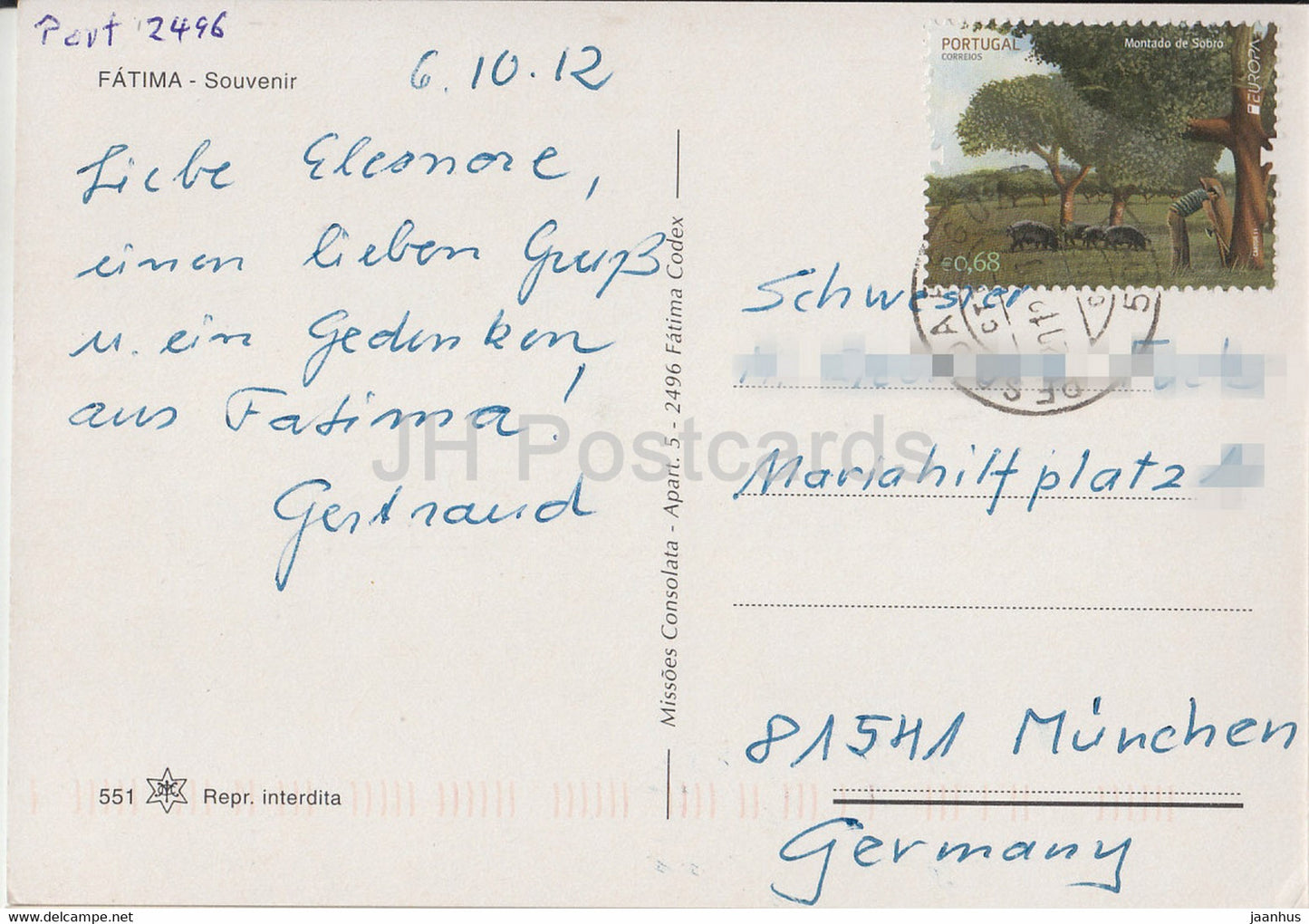 Fatima - souvenir - église - multiview - 2012 - Portugal - occasion