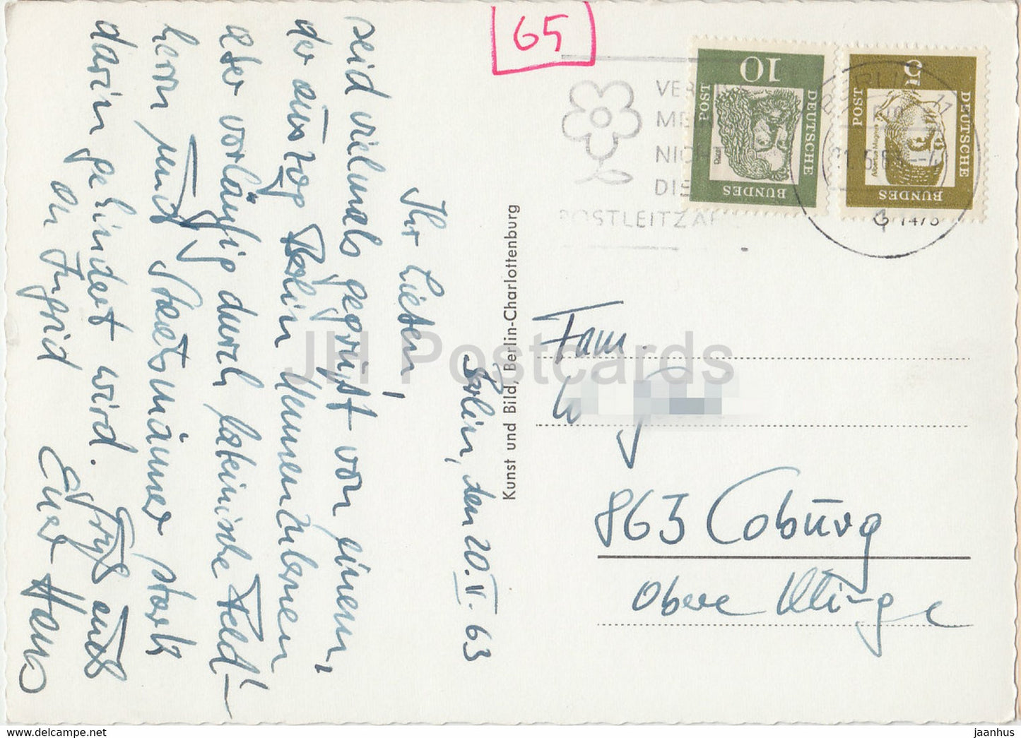 Berlin - Das Branderburger Tor - Bus - 1963 - Deutschland - gebraucht