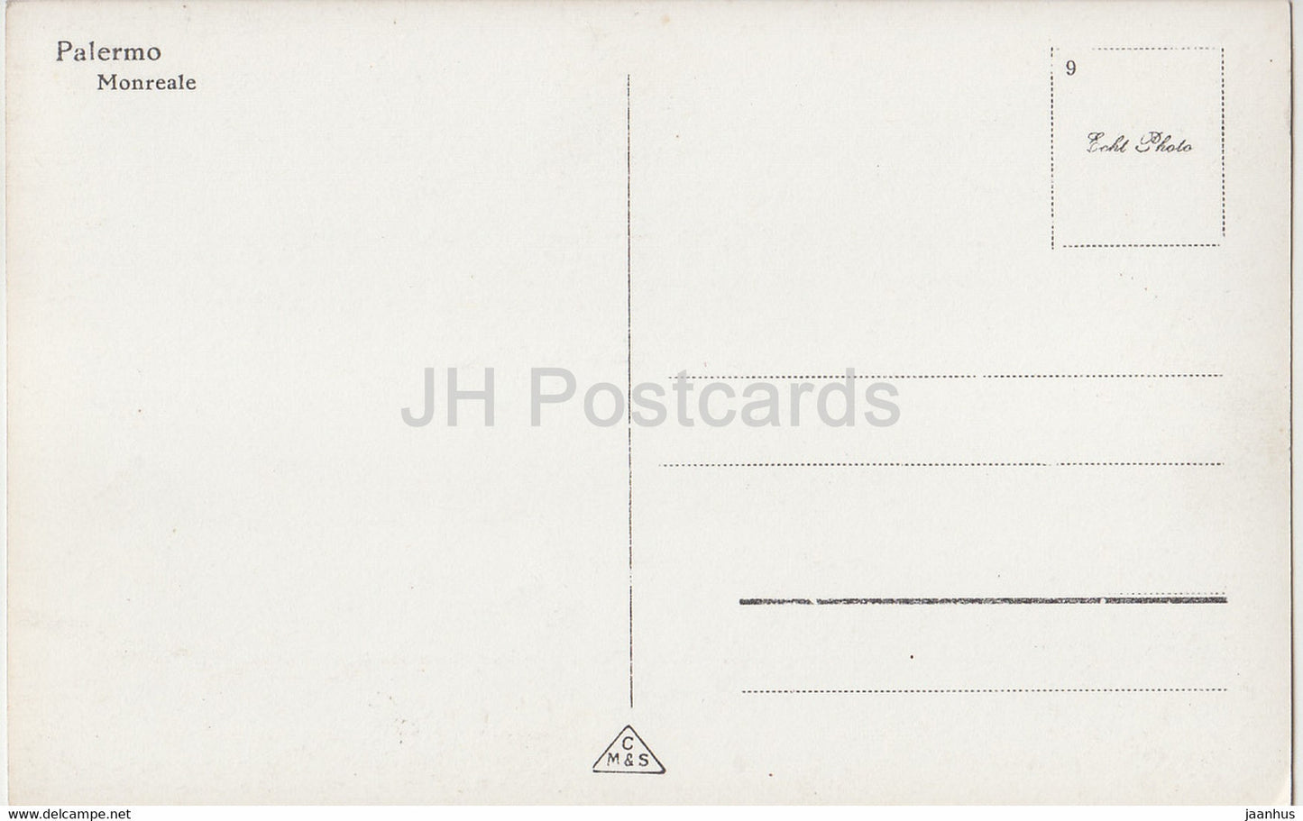 Palerme - Monreale - 578 - carte postale ancienne - Italie - inutilisée