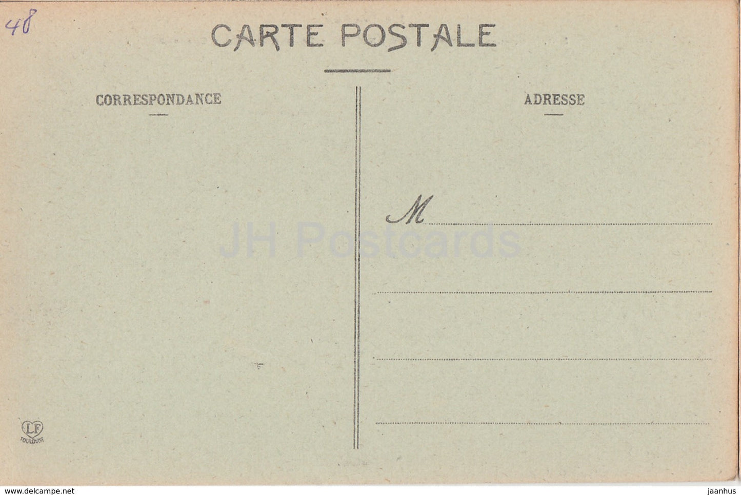 Gorges du Tarn - Ste Enimie - Ruines du Vieux Chateau - Burgruine - alte Postkarte - Frankreich - unbenutzt