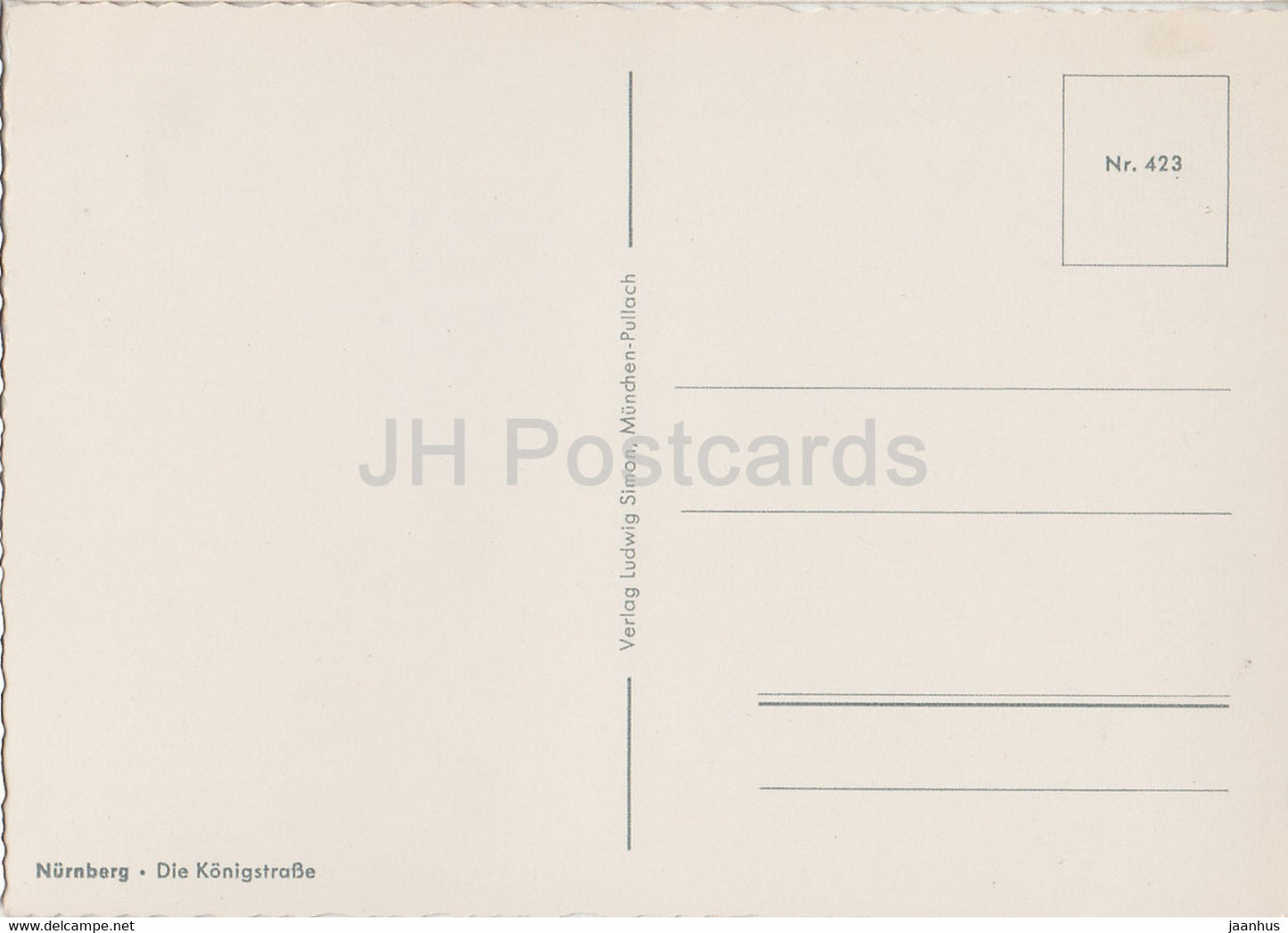 Nuremberg - Die Konigstrasse - bus - tram - 423 - Allemagne - inutilisé