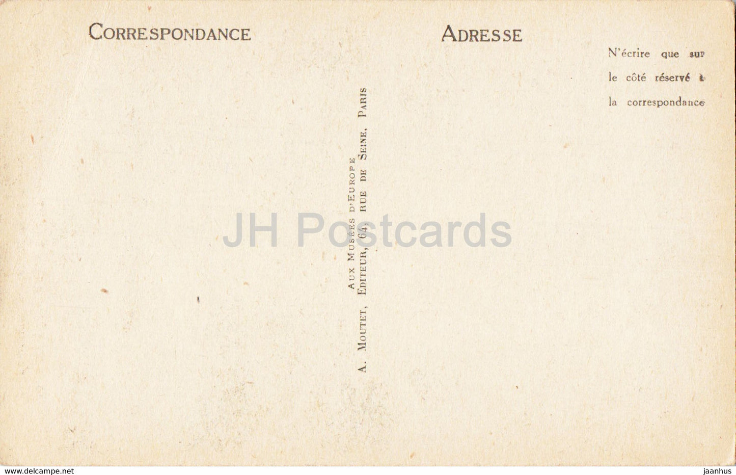 Paris - Musee de Carnavalet - Lit de la marquise de Sevigne provenant de sa maison - 90 - old postcard - France - unused