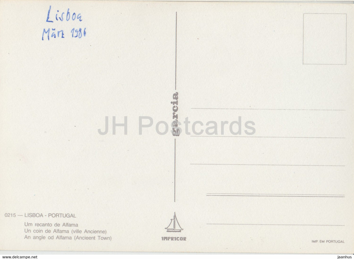 Lissabon - Lisboa - Um recanto de Alfama - Ein Winkel von Alfama - Altstadt - Kinder - 1986 - Portugal - gebraucht