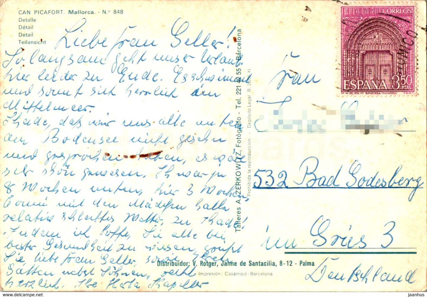 Can Picafort - Detalle - Mallorca - beach - 848 - Spain - used