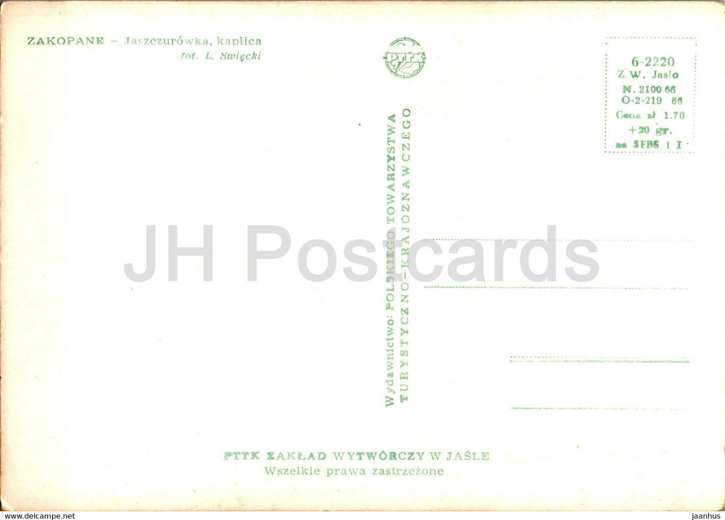 Zakopane - Jaszczurowka kaplica - chapel - Poland - unused
