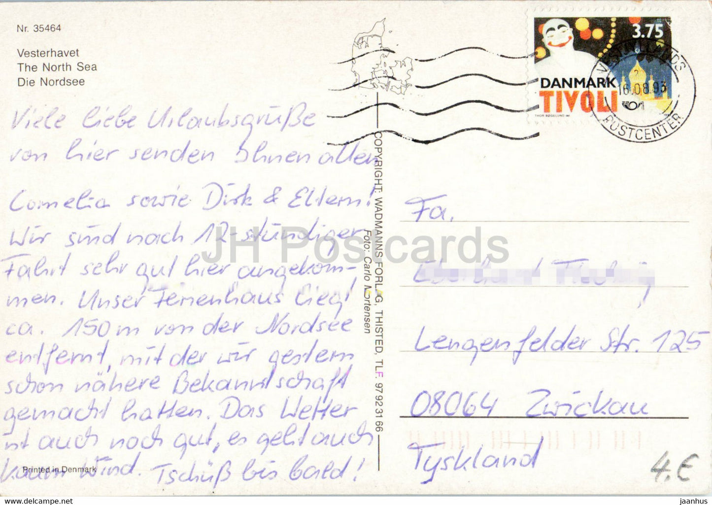 Vesterhavet - North Sea - multiview - 1993 - Denmark - used