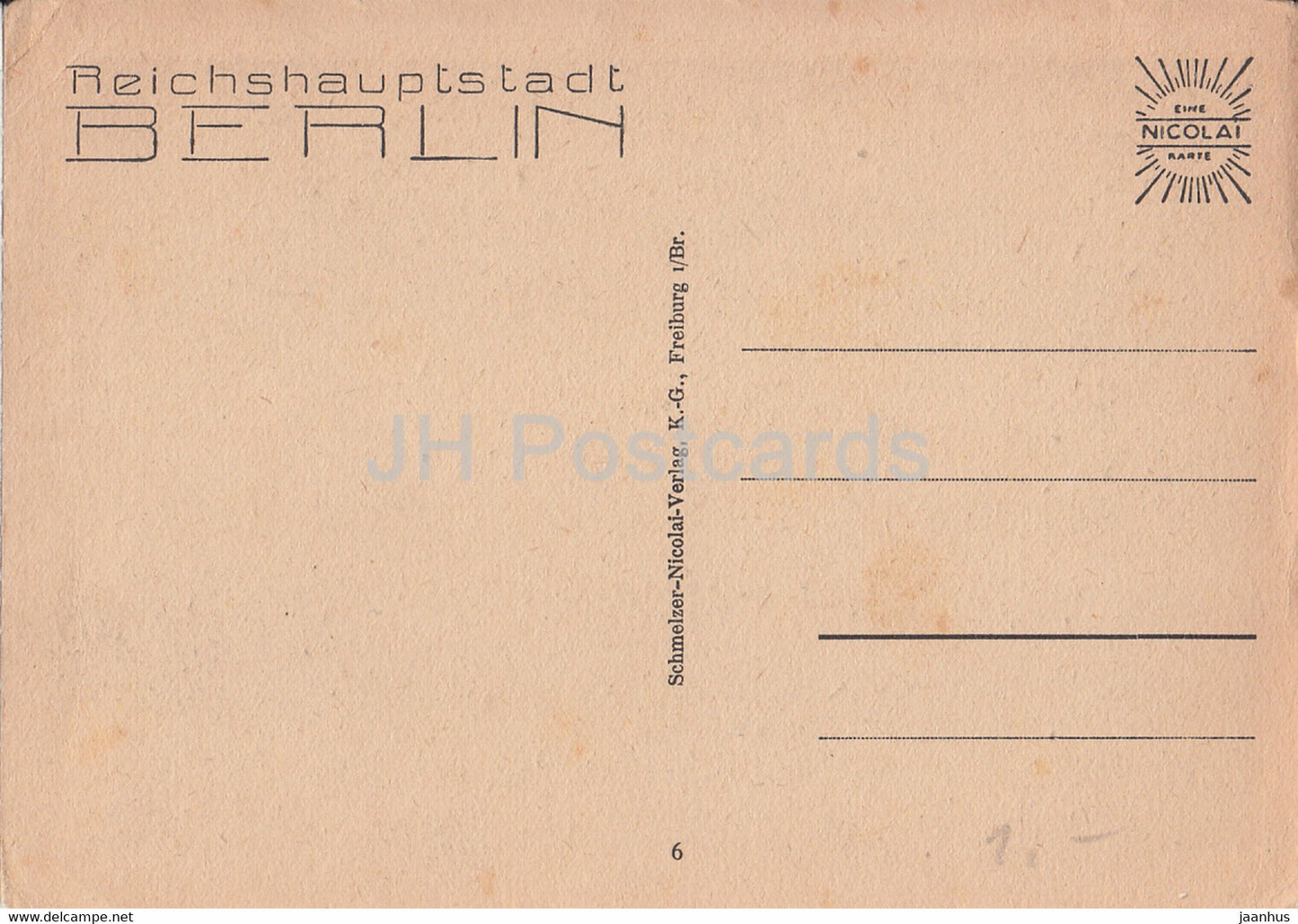 Berlin - Abend an der Kaiser Wilhelm Gedachtniskirche - old postcard - Germany - unused