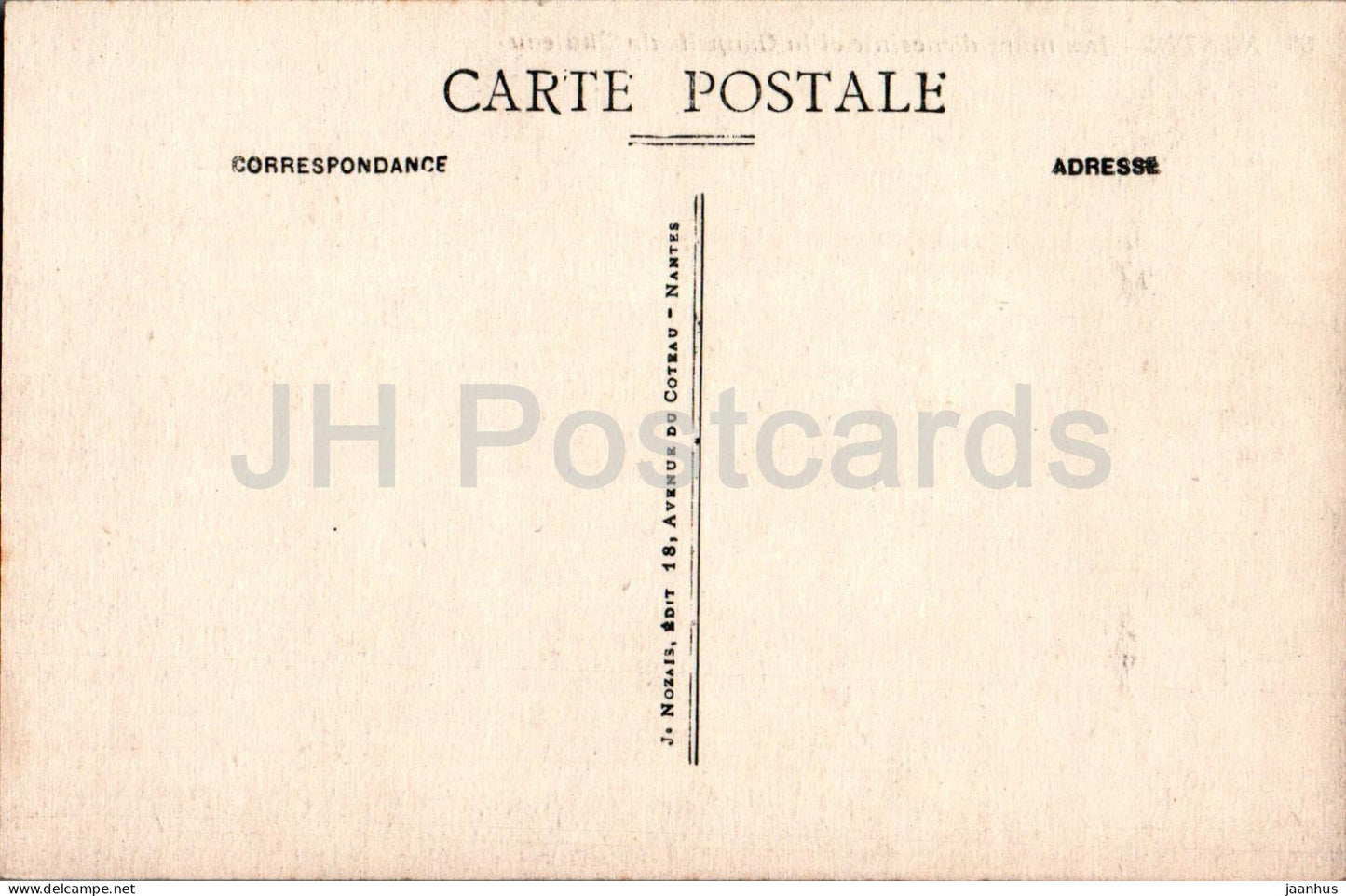 Nantes - Les murs d'enceinte et la Chapelle du Château - château - 36 - carte postale ancienne - France - inutilisée