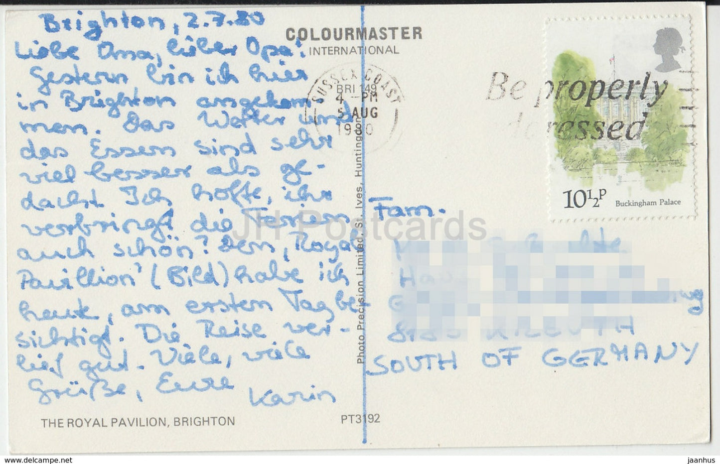 Brighton - The Royal Pavilion - PT3192 - 1980 - United Kingdom - England - used