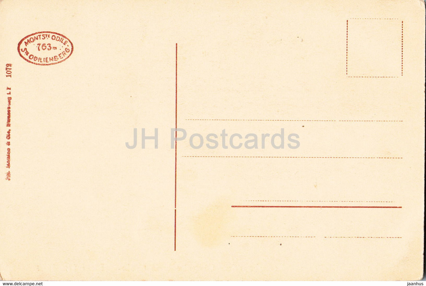 Odilienberg - Monte Ste Odile - Kreuzkapelle - Chapelle de la Croix - 1072 - alte Postkarte - Frankreich - unbenutzt