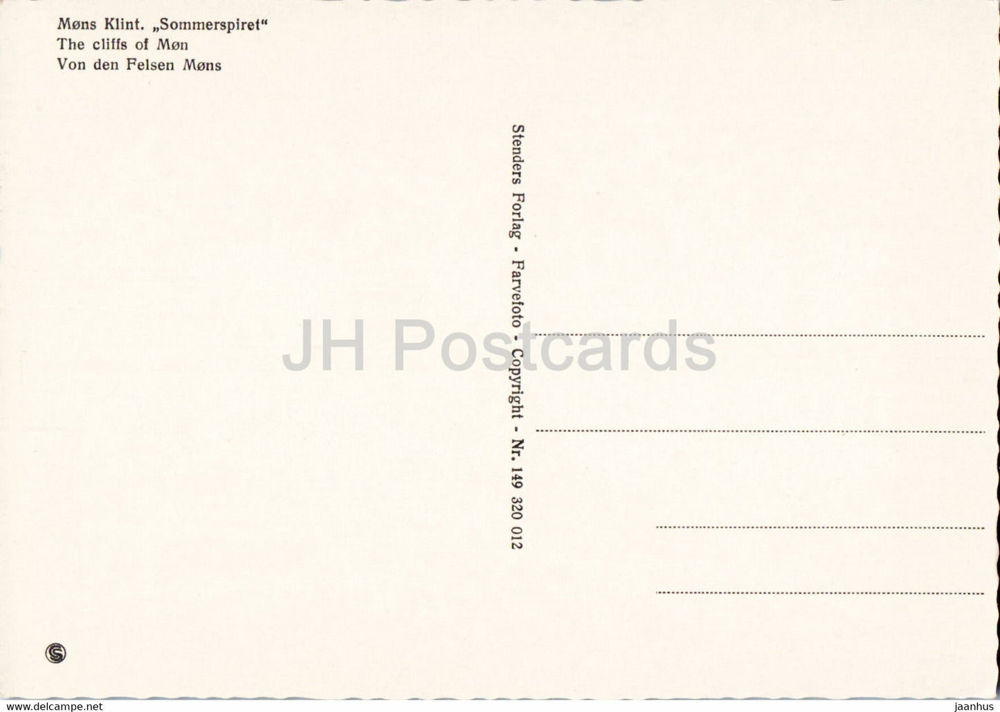 The Cliffs of Mon - Denmark - unused