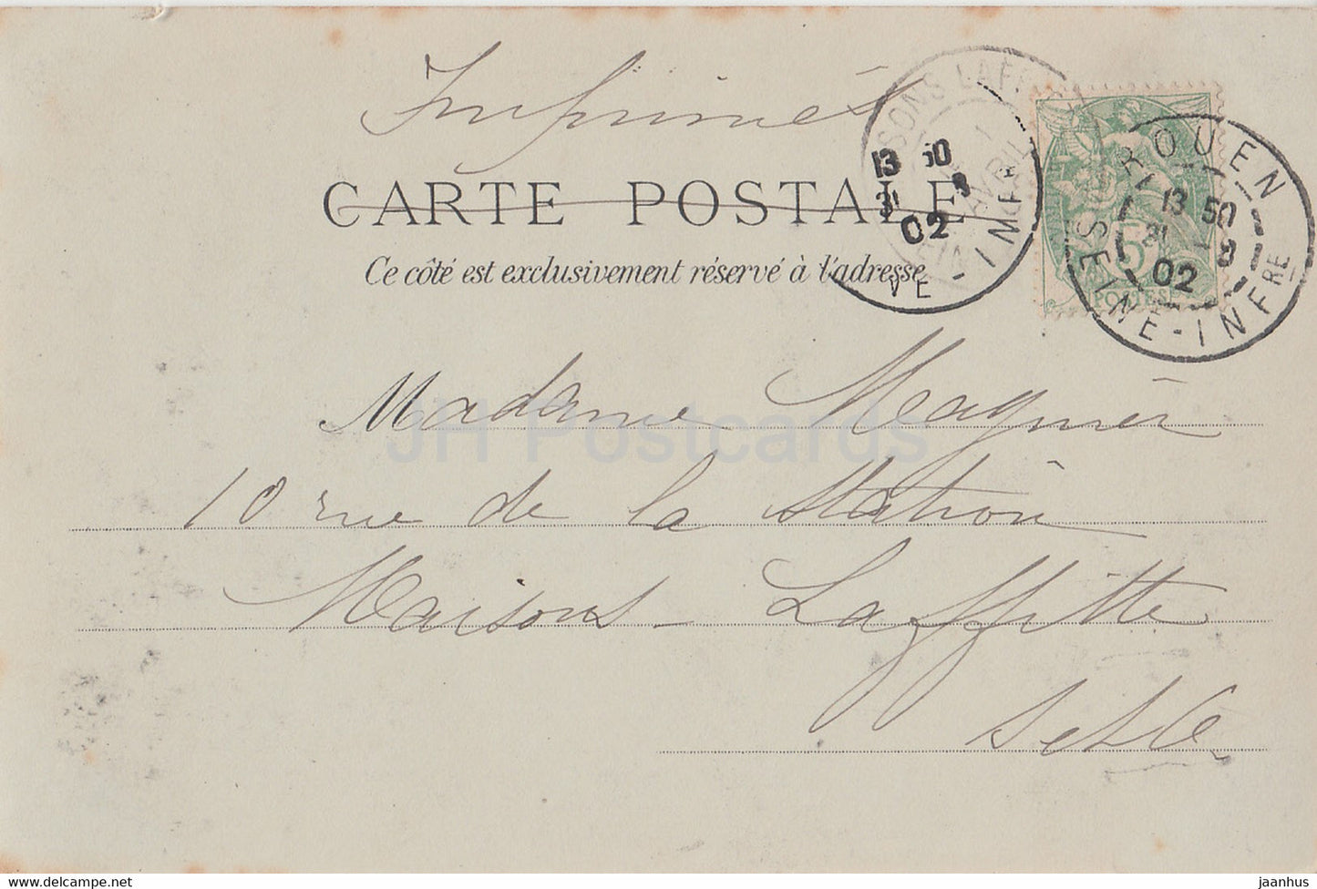 Rouen - Le Pont Boieldieu - Brücke - 20 - alte Postkarte - 1902 - Frankreich - gebraucht