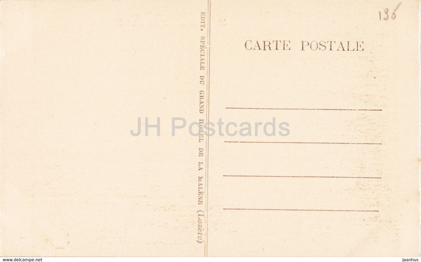 Chateau de La Caze - Gorges du Tarn - 43 - castle - old postcard - France - unused