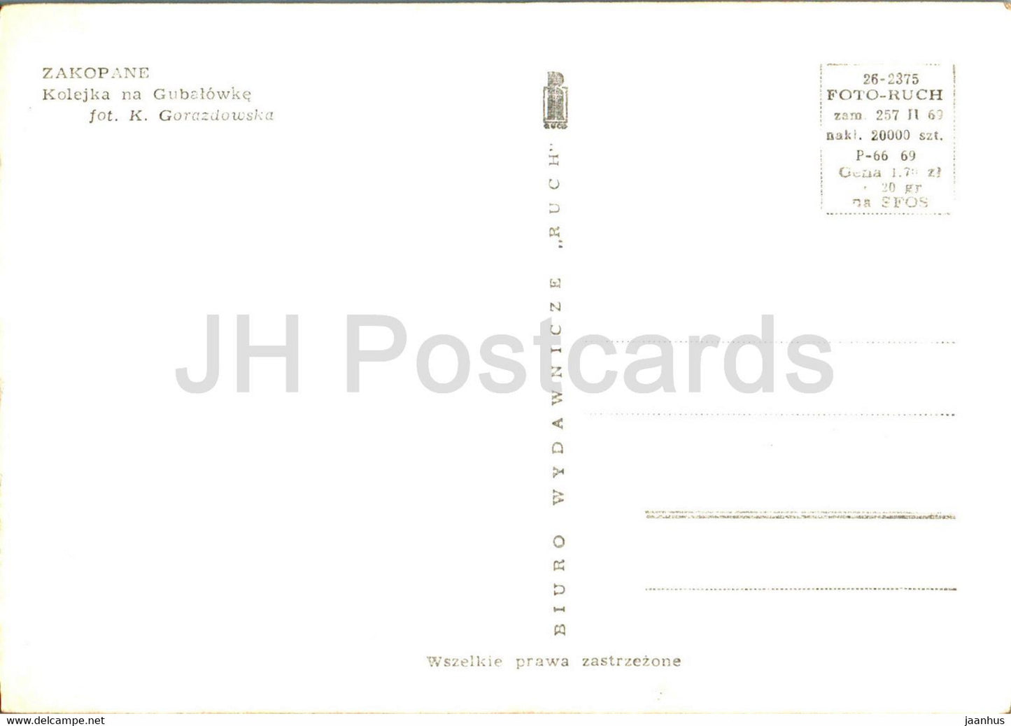 Zakopane - Kolejka na Gubalowke - funicular - Poland - unused