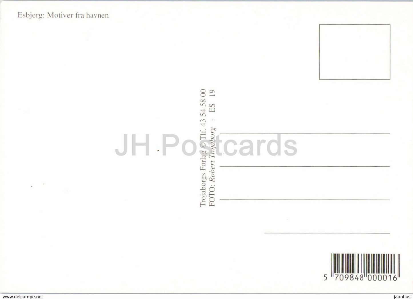 Esbjerg - Motiver fra havnen - Motive vom Hafen - Schiff - Fähre - Dänemark - unbenutzt