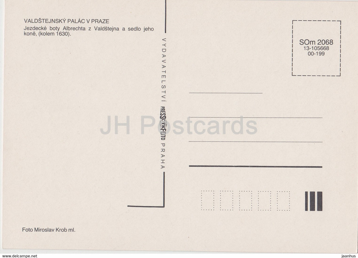 Valdstejnsky Palac v Praze - Jezdecke boty Albrechta z Valdstejna - boots - Czech Republic - Czechoslovakia - unused