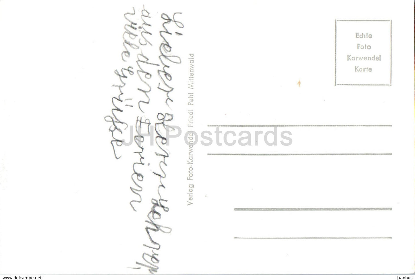 Gruss aus Garmisch Partenkirchen - Olympia-Skisprungschanze - alte Ansichtskarte - Deutschland - gebraucht