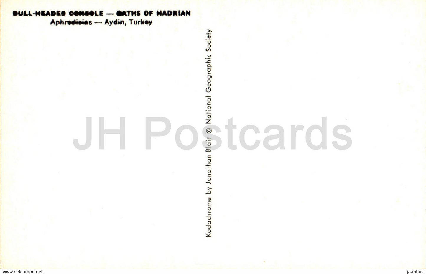 Console à tête de bulle - Bains d'Hadrien - Aydin - monde antique - Turquie - inutilisé