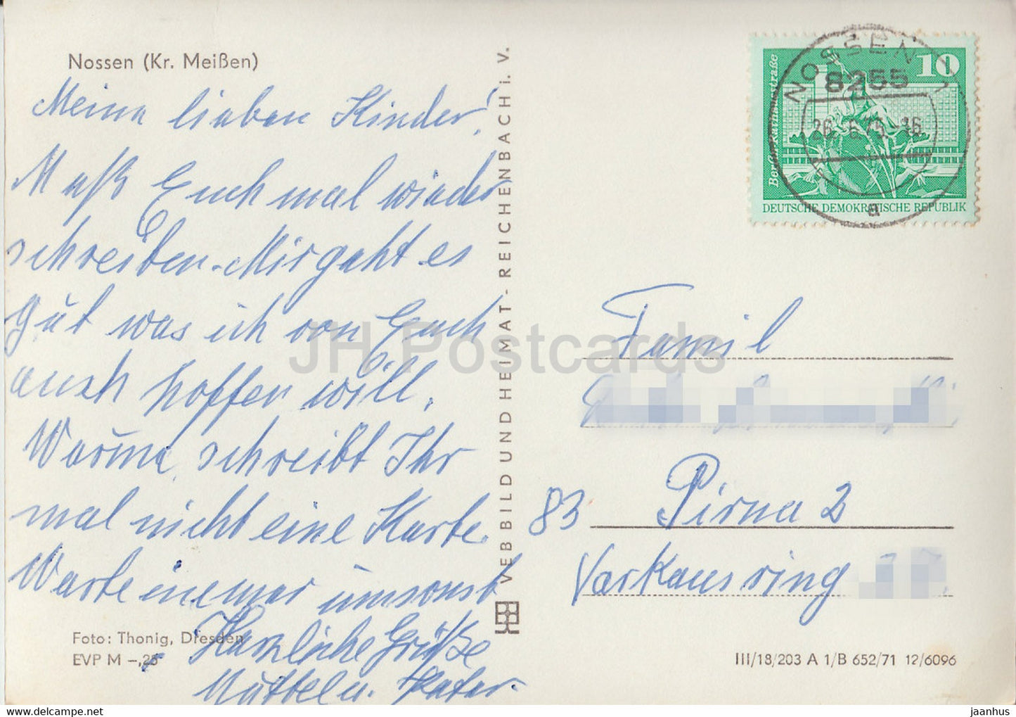 Nossen Kr Meissen - 1 - 1975 - Germany DDR - used